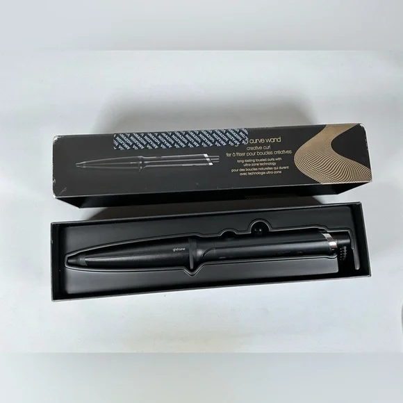 ghd Curve Creative Curl Wand - Black - New In Open Box GHD Curve Creative Curl Tapered Curling Wand 0.9 main image 2